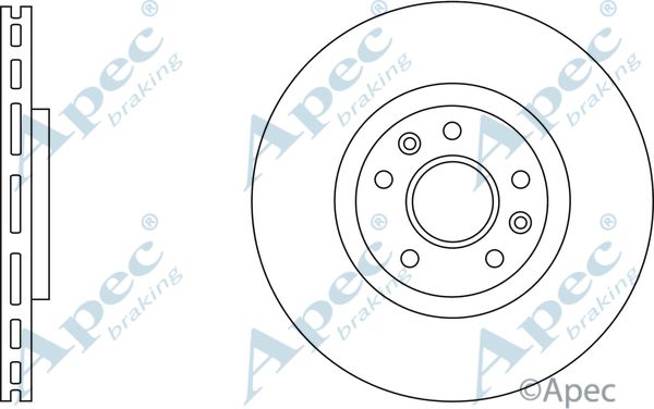 APEC BRAKING stabdžių diskas DSK2732